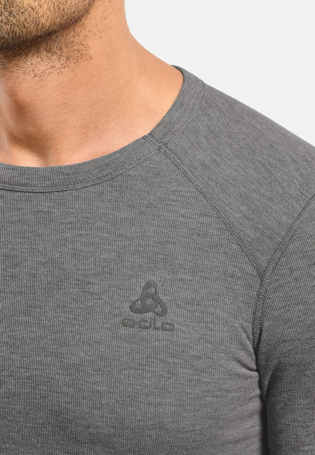 Odlo Men's Active Warm Base Layer Top Crew Neck Long Sleeve