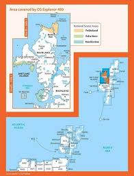 Map of Shetland Mainland North West