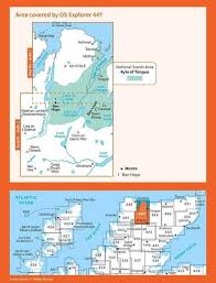 Map of Ben Hope, Ben Loyal & Kyle of Tongue 447