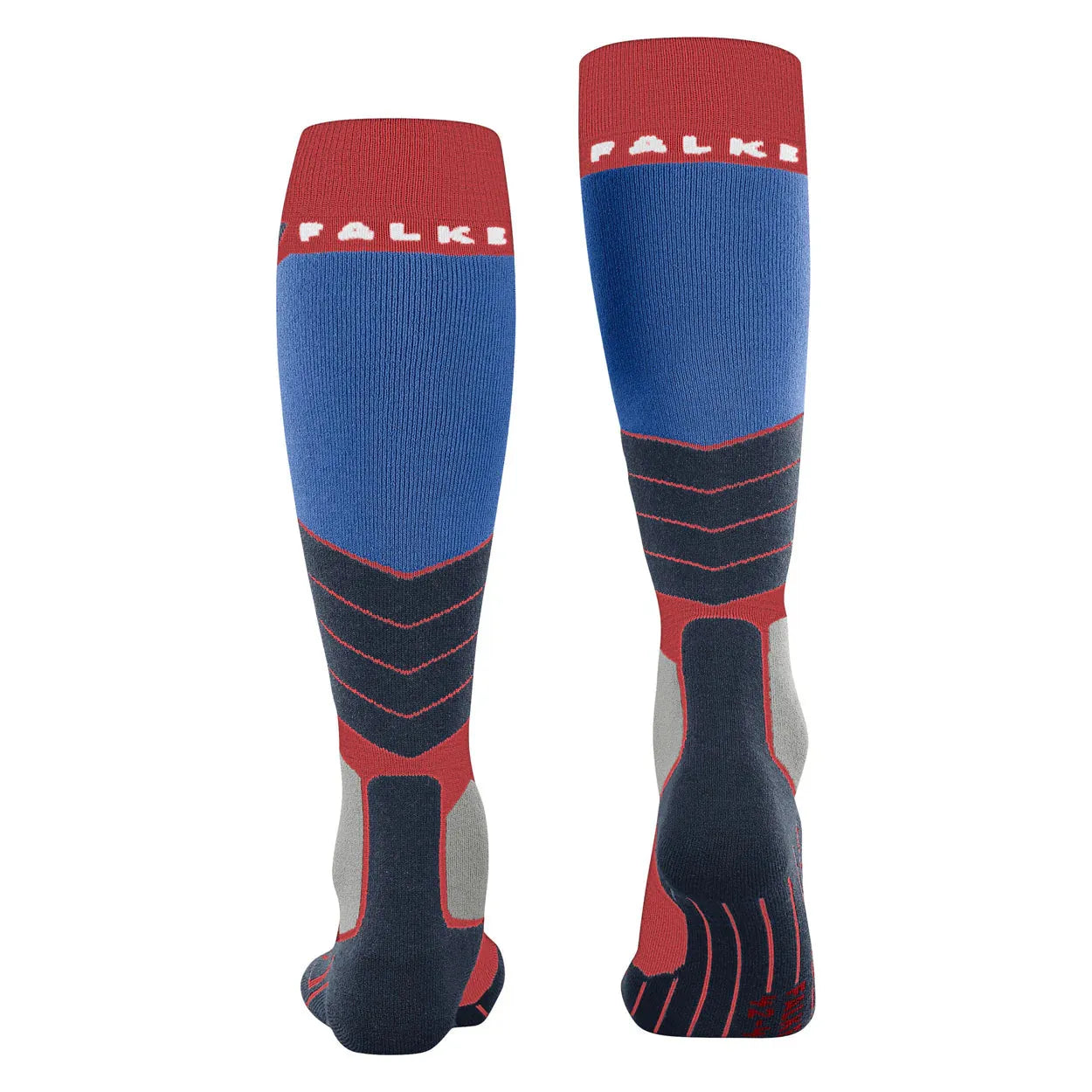 Falke SK2 Intermediate Wool Men Skiing Knee-high socks Red/Blue