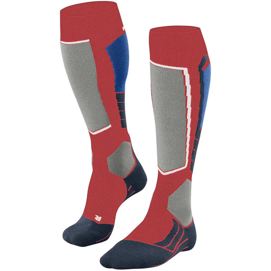 Falke SK2 Intermediate Wool Men Skiing Knee-high socks Red/Blue