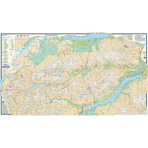 Harvey Schiehallion, Ben Lawers & Glen Lyon British Mountain Map