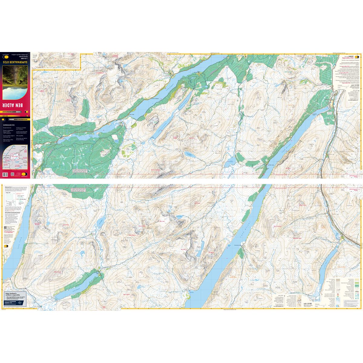 Harvey Ben Alder Superwalker Map
