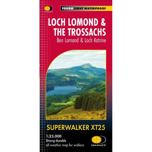 Harvey: Loch Lomond & The Trossachs: Ben Lomond & Loch Katrine Superwalker XT
