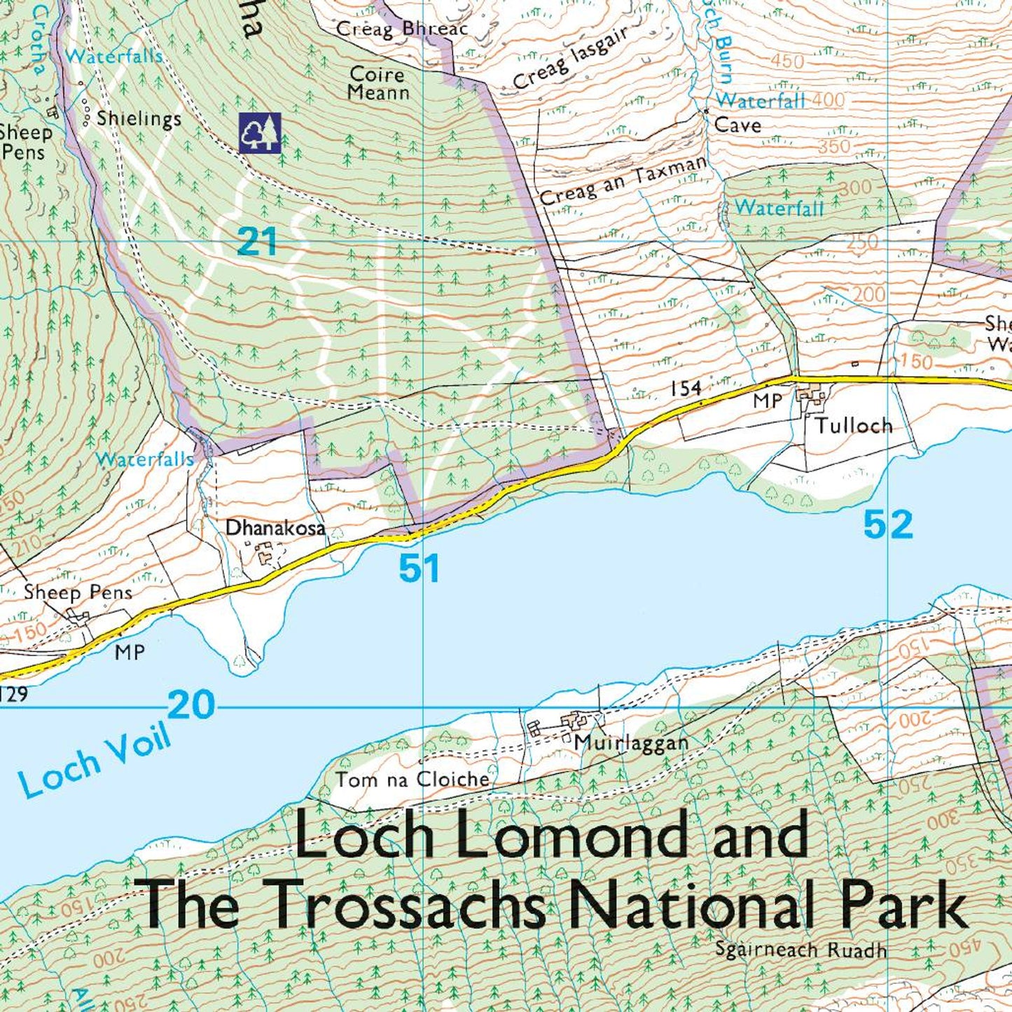 Map of The Trossachs OL 46