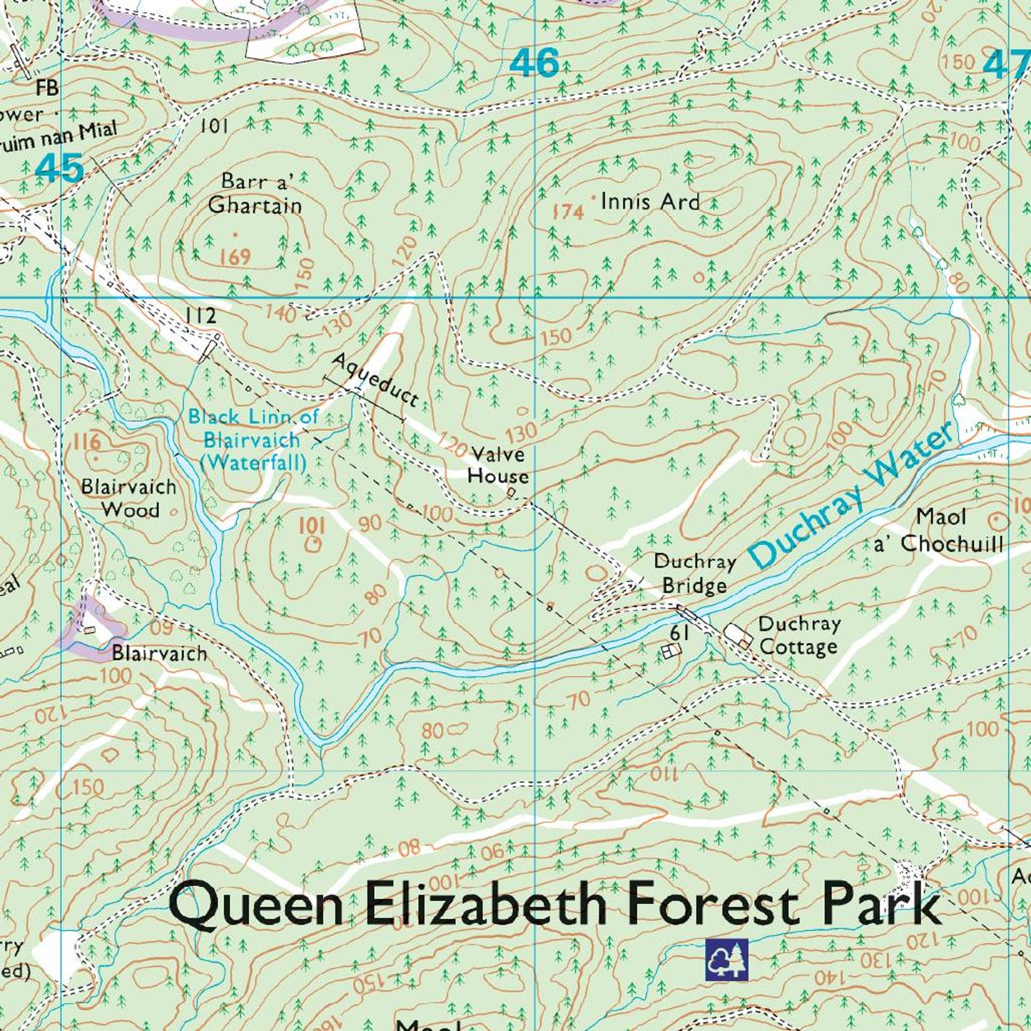 Map of The Trossachs OL 46