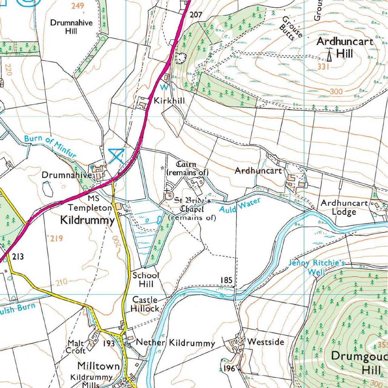 Map of Aboyne, Alford & Strathdon OL59