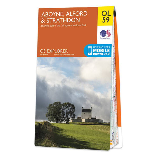 Map of Aboyne, Alford & Strathdon OL59