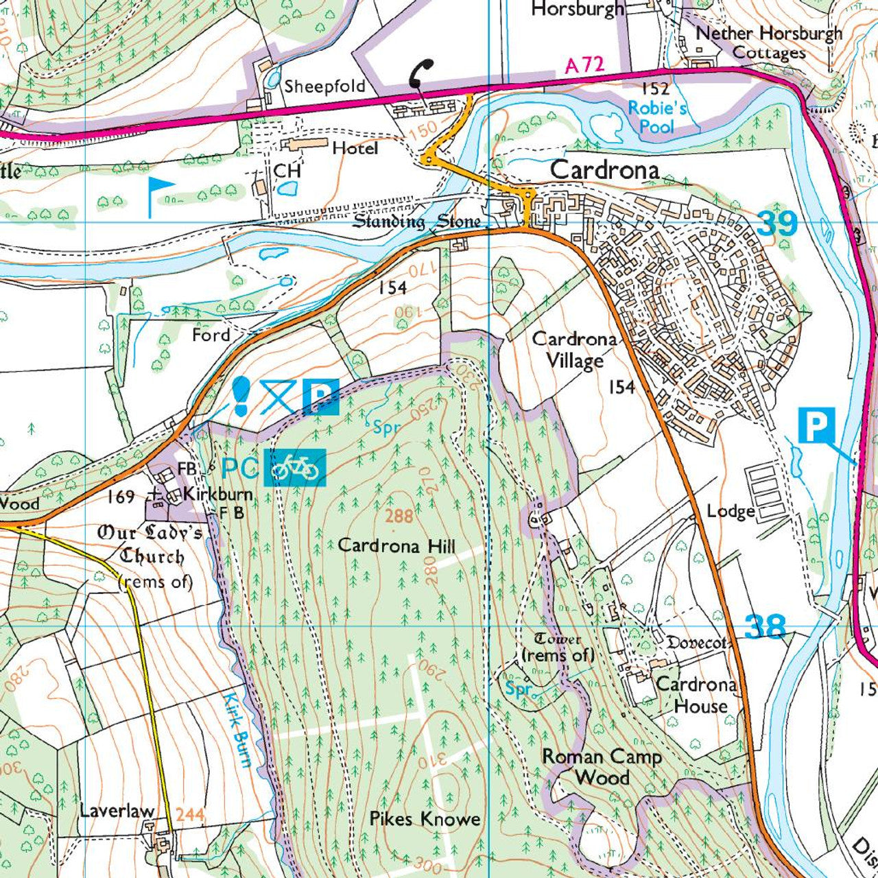 Map of Peebles & Innerleithen 337