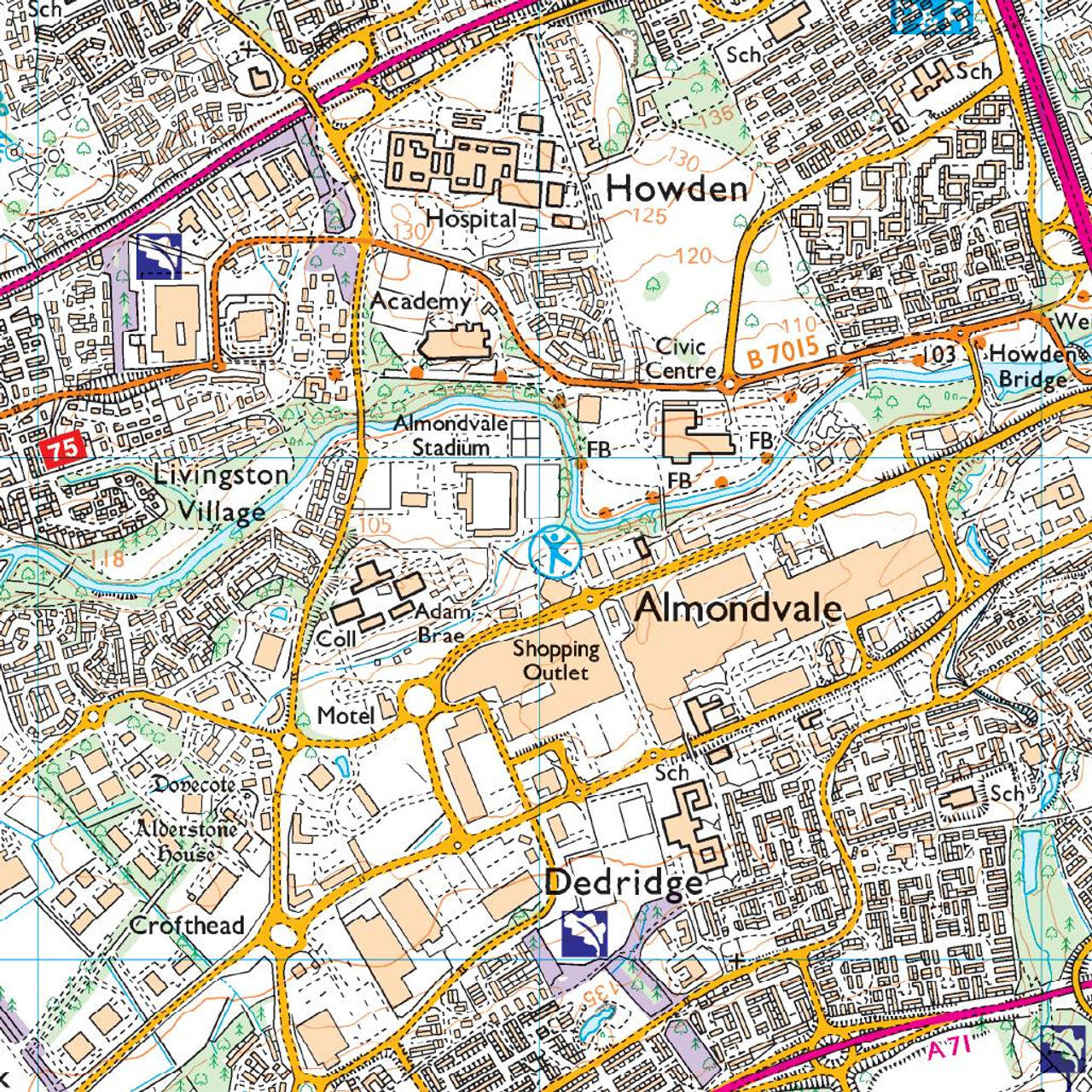 OS Map of Pentland Hills: Explorer 344