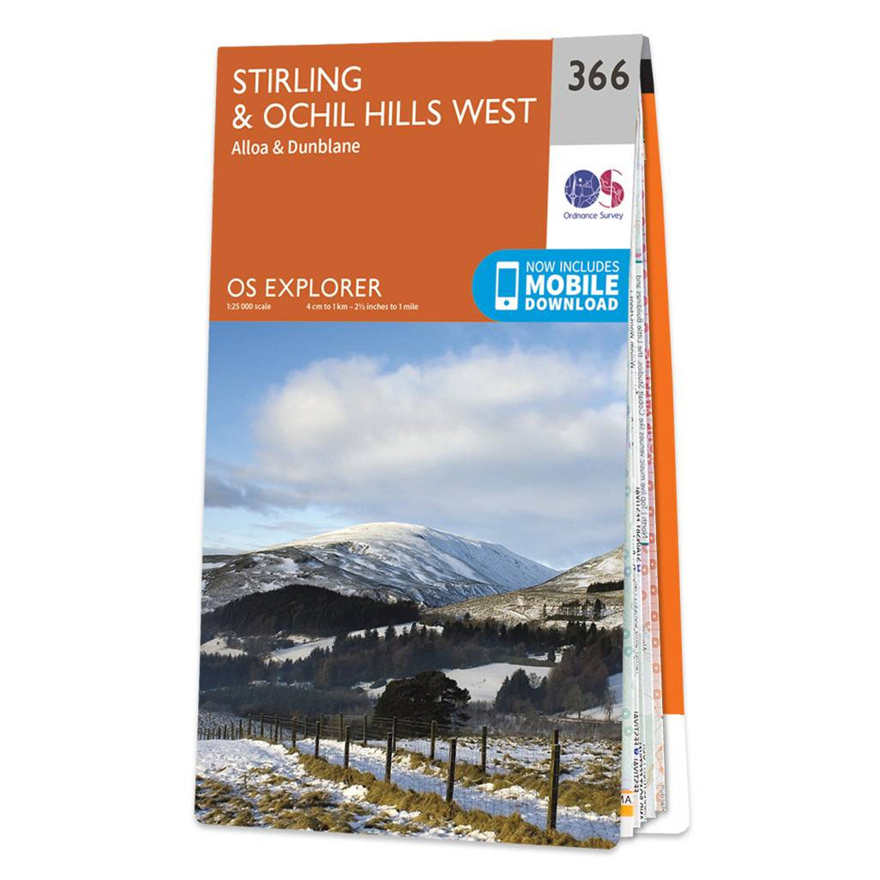 Map of Stirling & Ochil Hills West 366