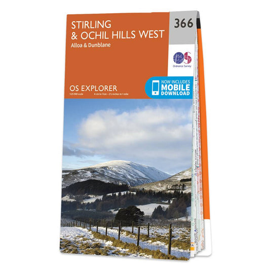 Map of Stirling & Ochil Hills West 366