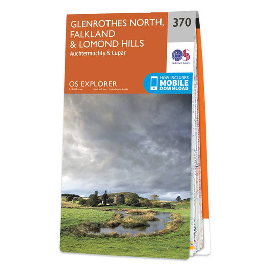 Map of Glenrothes North, Falkland & Lomond Hills 370