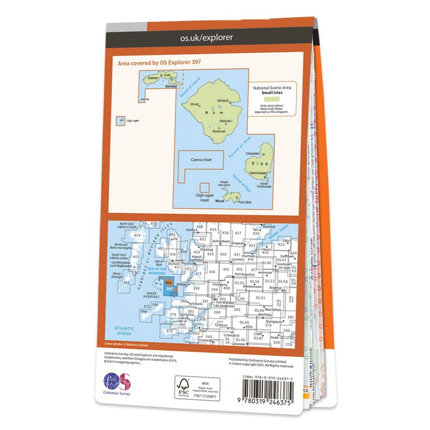 Map of Rùm, Eigg, Muck, Canna & Sanday 397