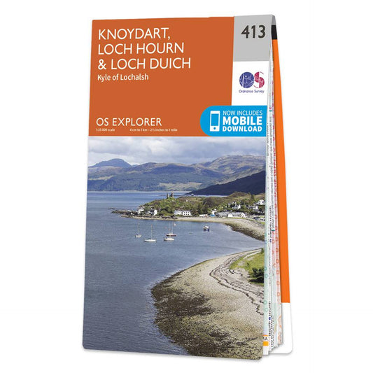 Map of Knoydart, Loch Hourn & Loch Duich 413