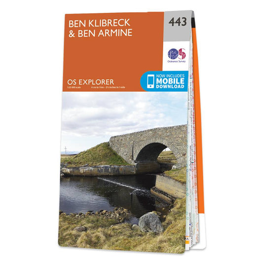 OS Map of Ben Klibreck & Ben Armine Explorer 443