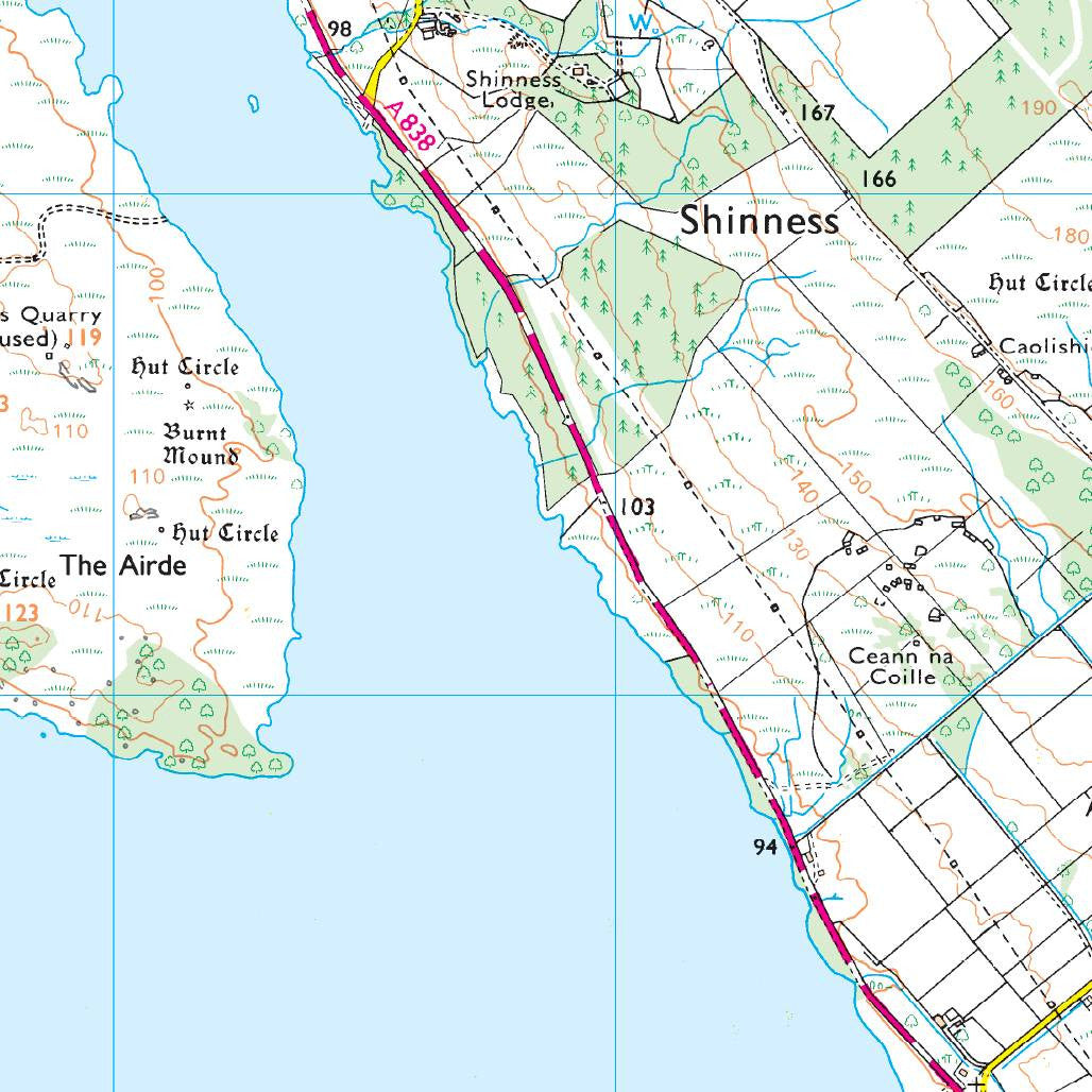 OS Map of Ben Klibreck & Ben Armine Explorer 443