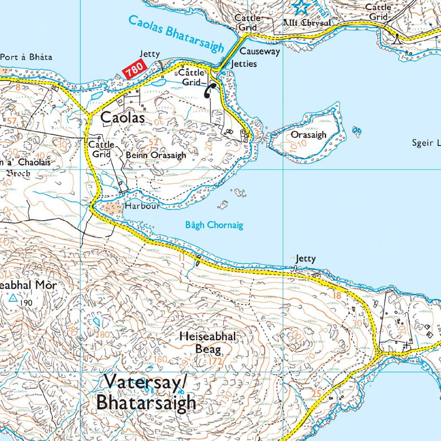 Map of Barra & Vatersay 452