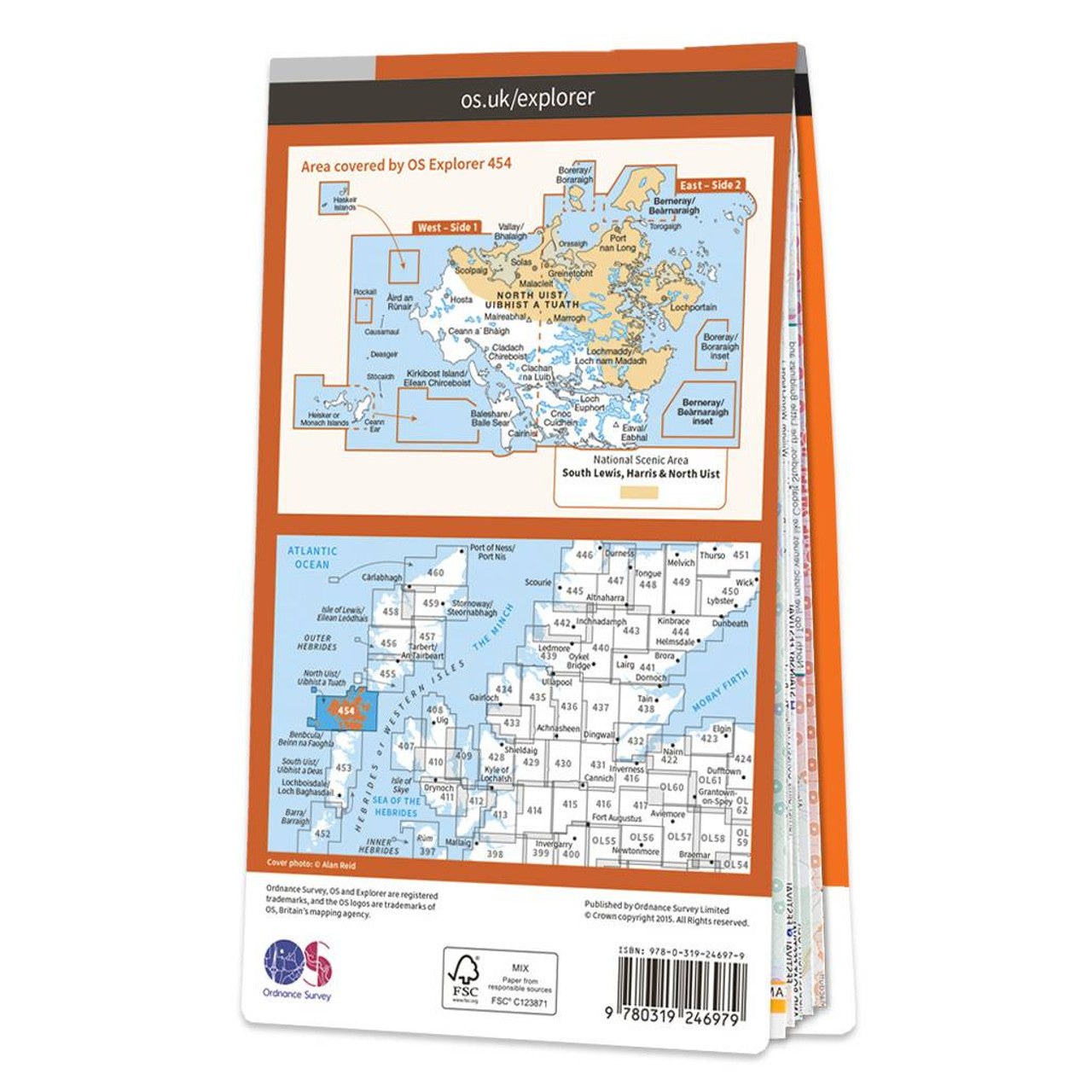 Map of North Uist & Berneray 454