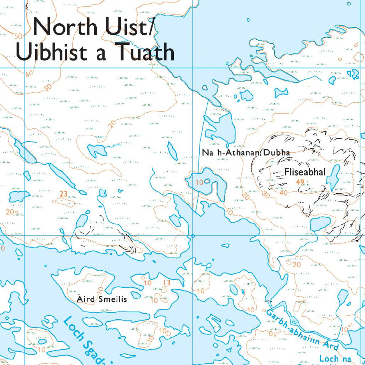 Map of North Uist & Berneray 454