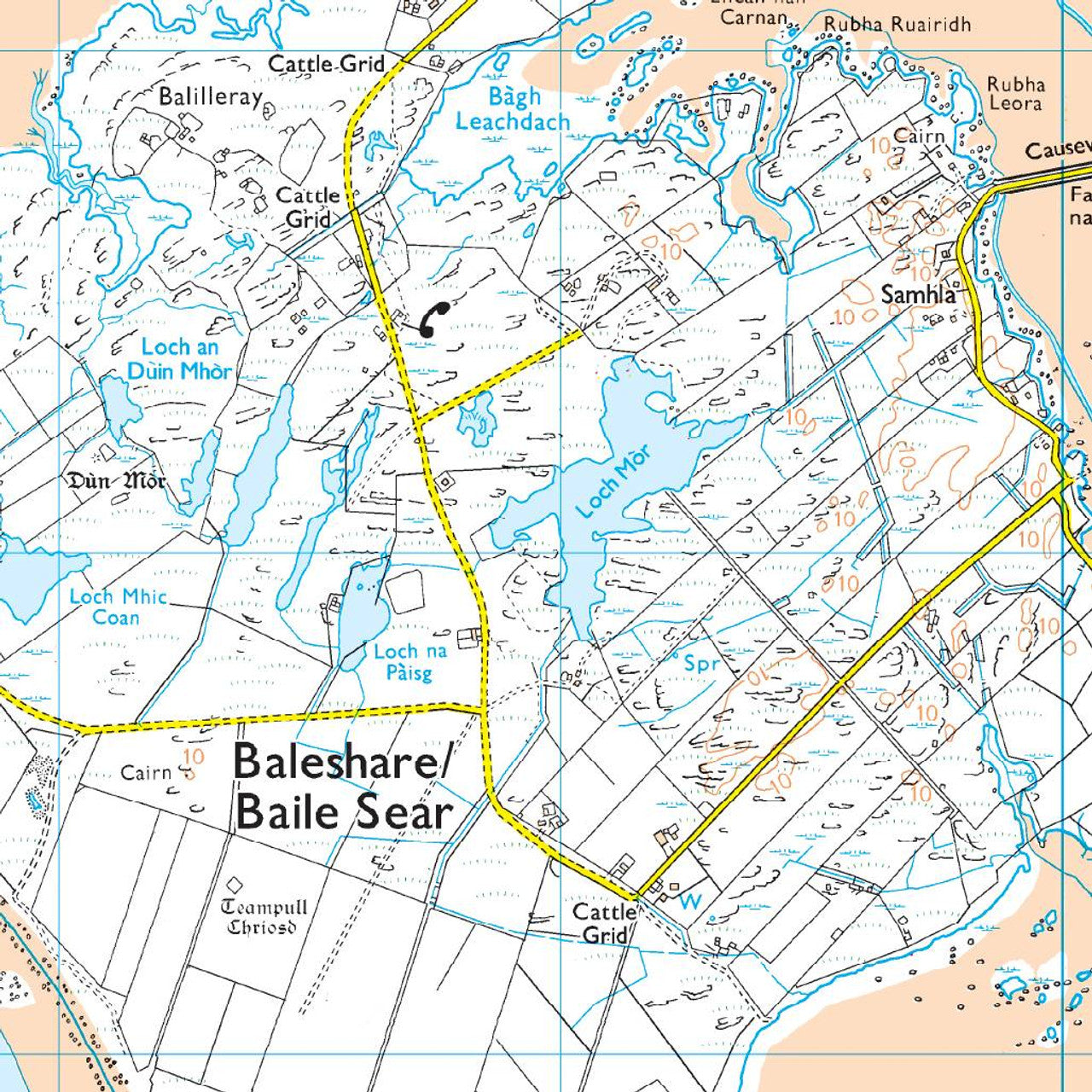 Map of North Uist & Berneray 454