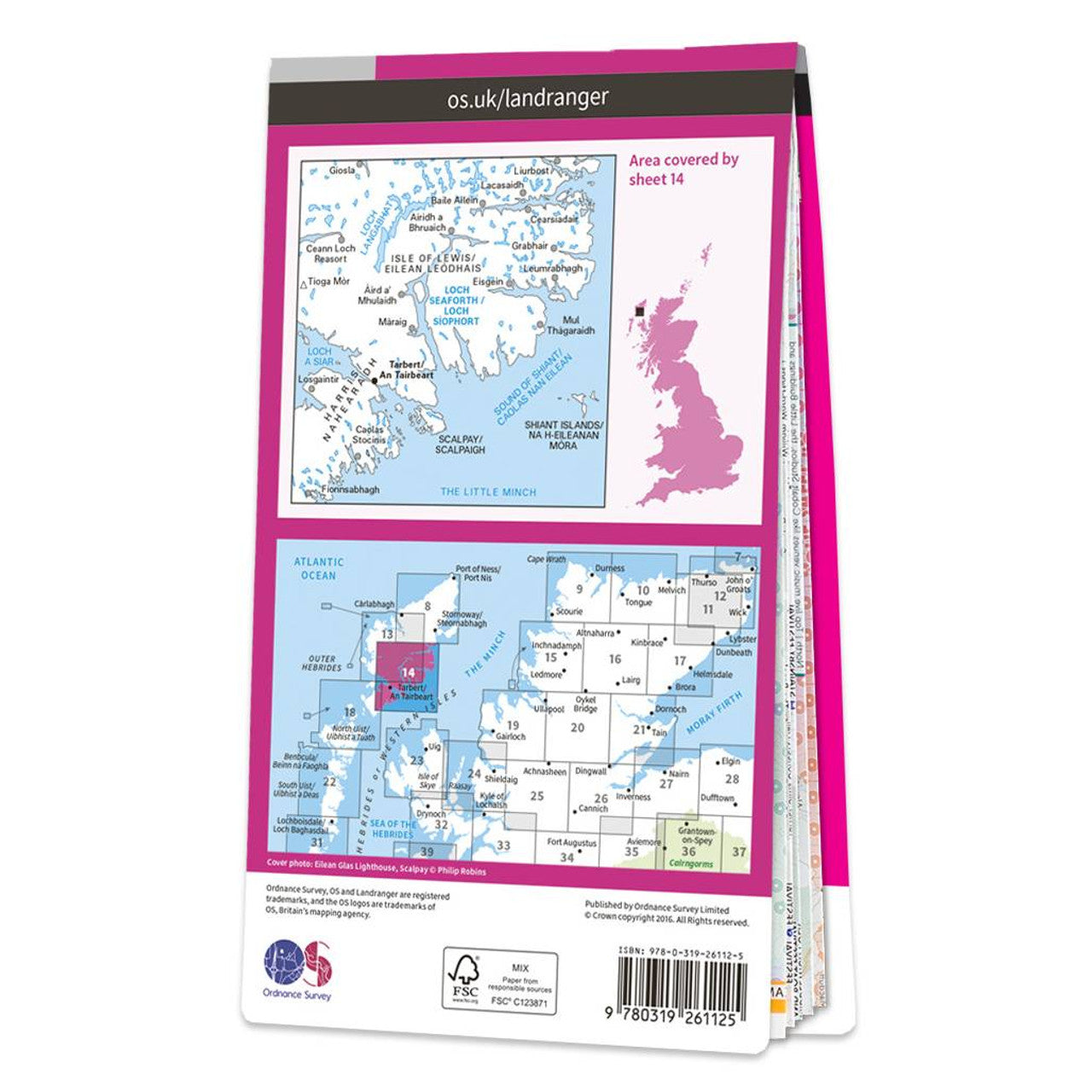 Map of Tarbert & Loch Seaforth 14