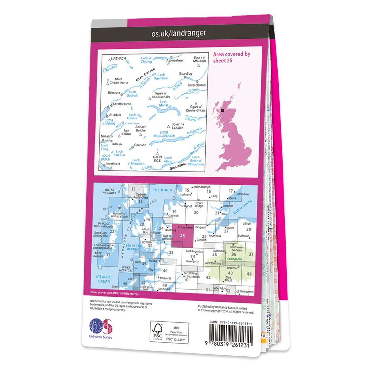 Map of Glen Carron & Glen Affric 25