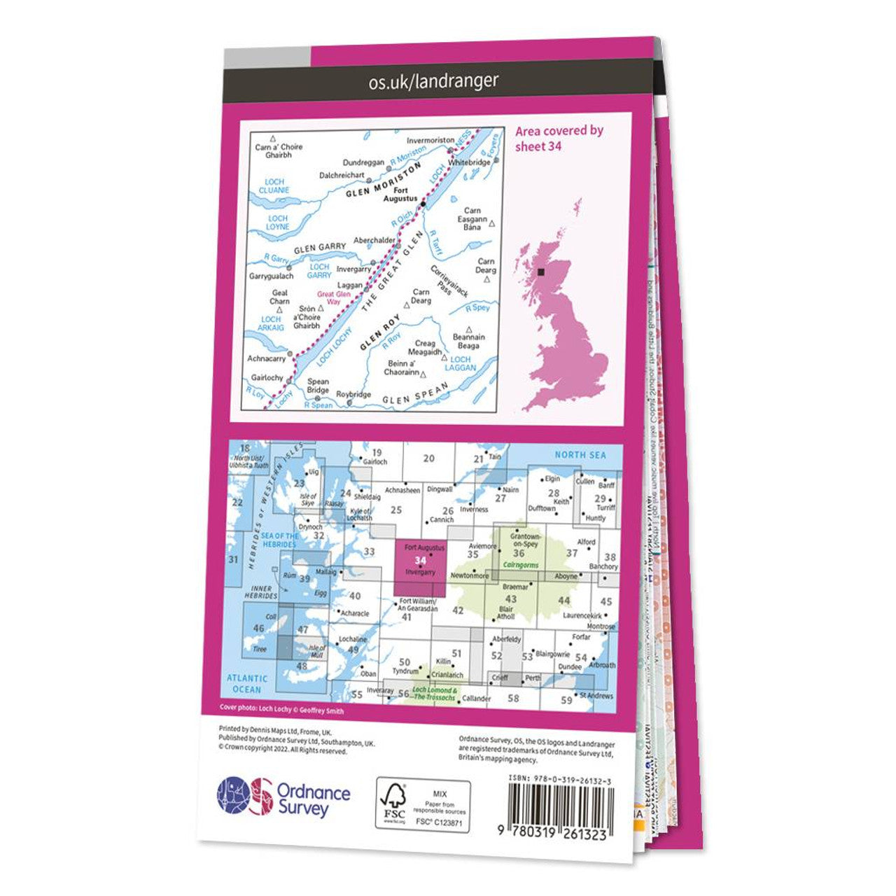 OS Map of Fort Augustus: Landranger 34