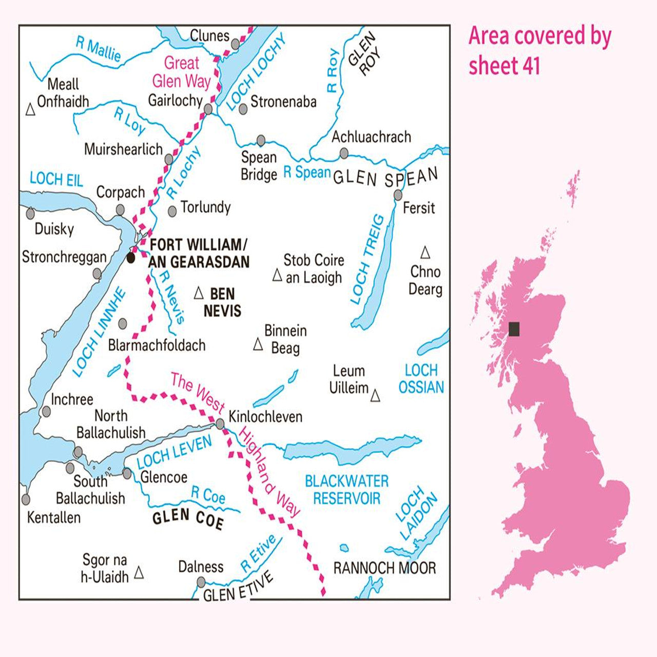 Map of Ben Nevis 41