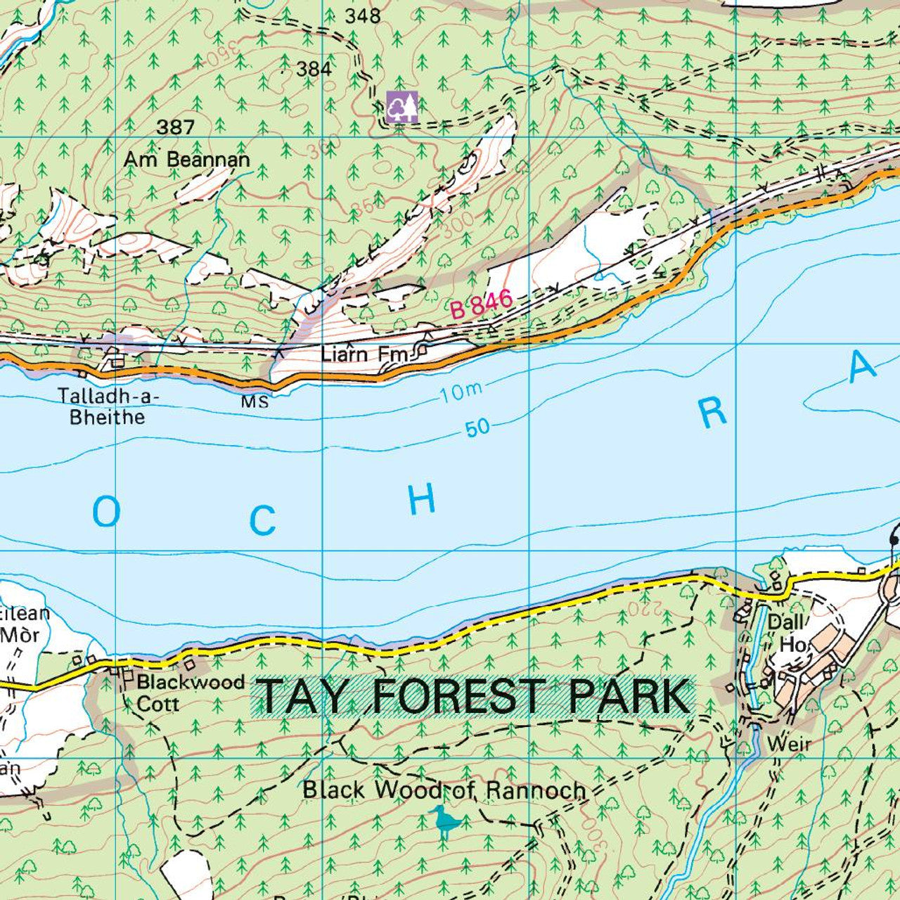 Map of Glen Garry & Loch Rannoch 42