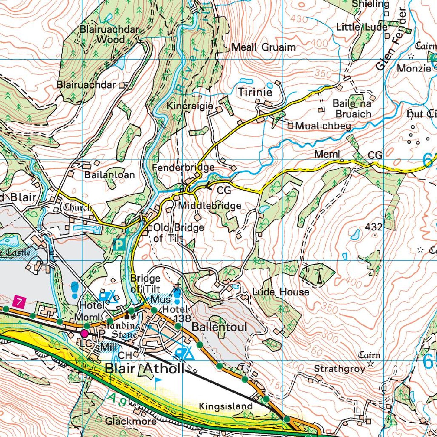 Map of Braemar & Blair Atholl 43