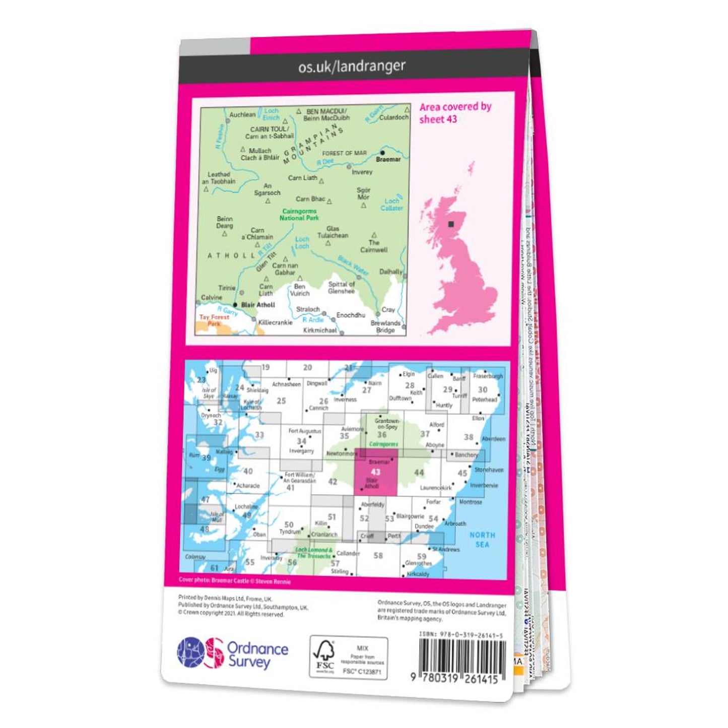 Map of Braemar & Blair Atholl 43