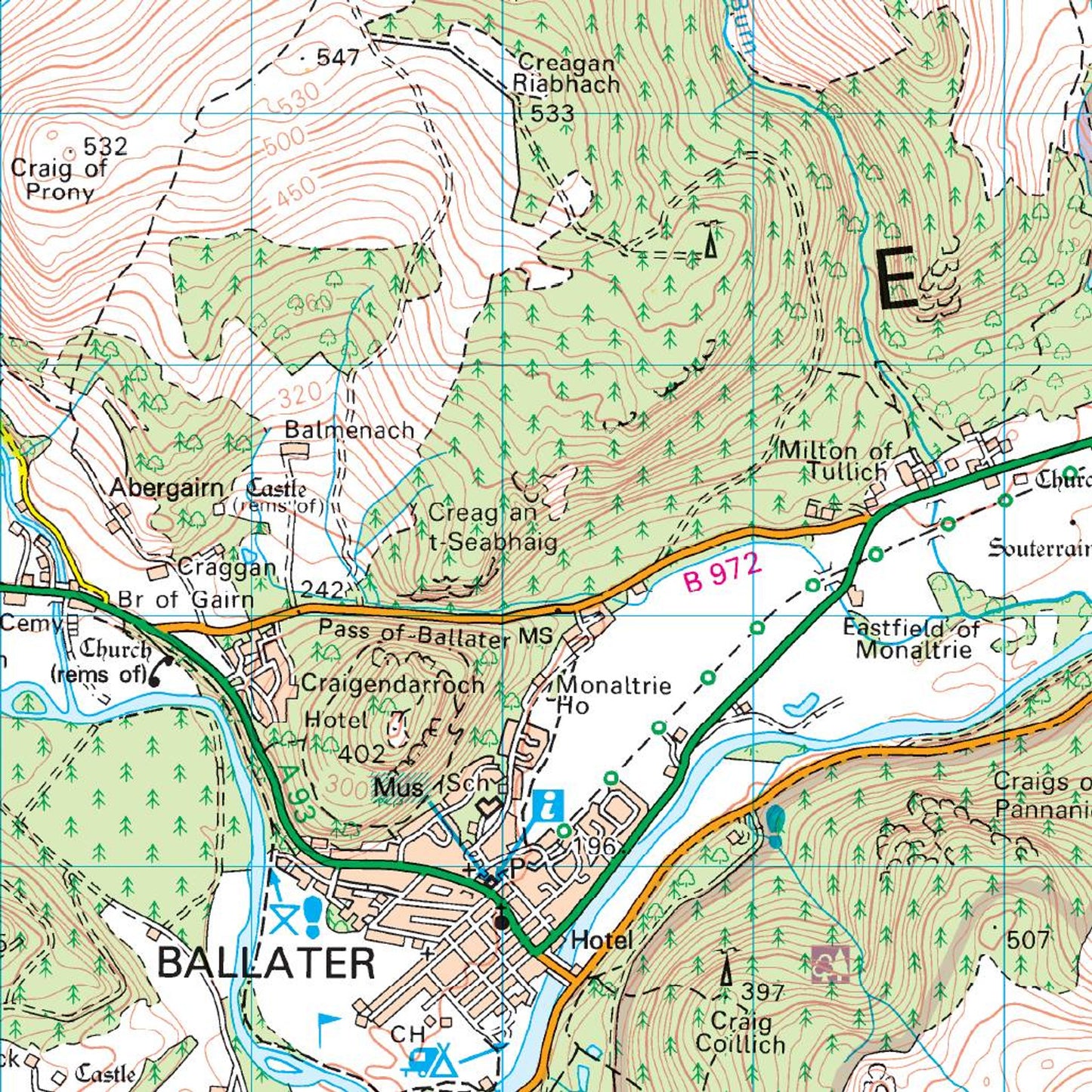 Map of Ballater & Glen Clova 44