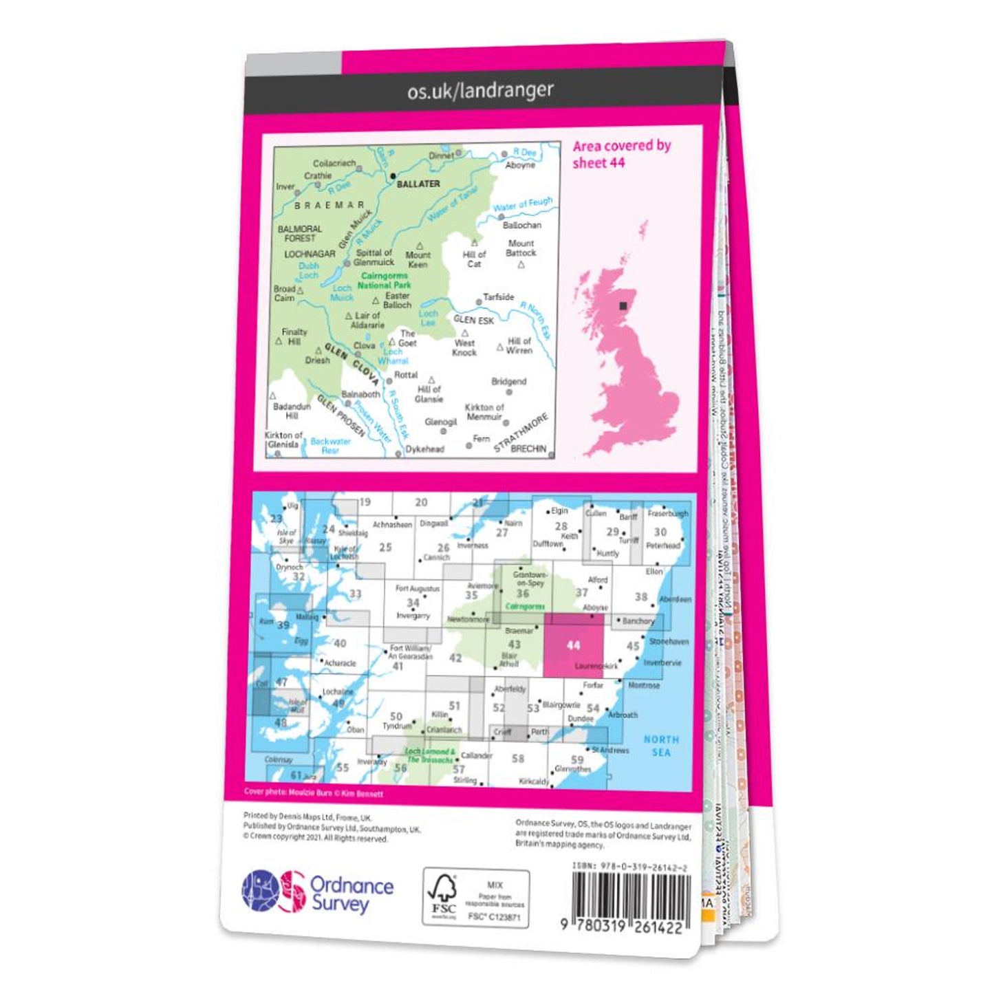 Map of Ballater & Glen Clova 44