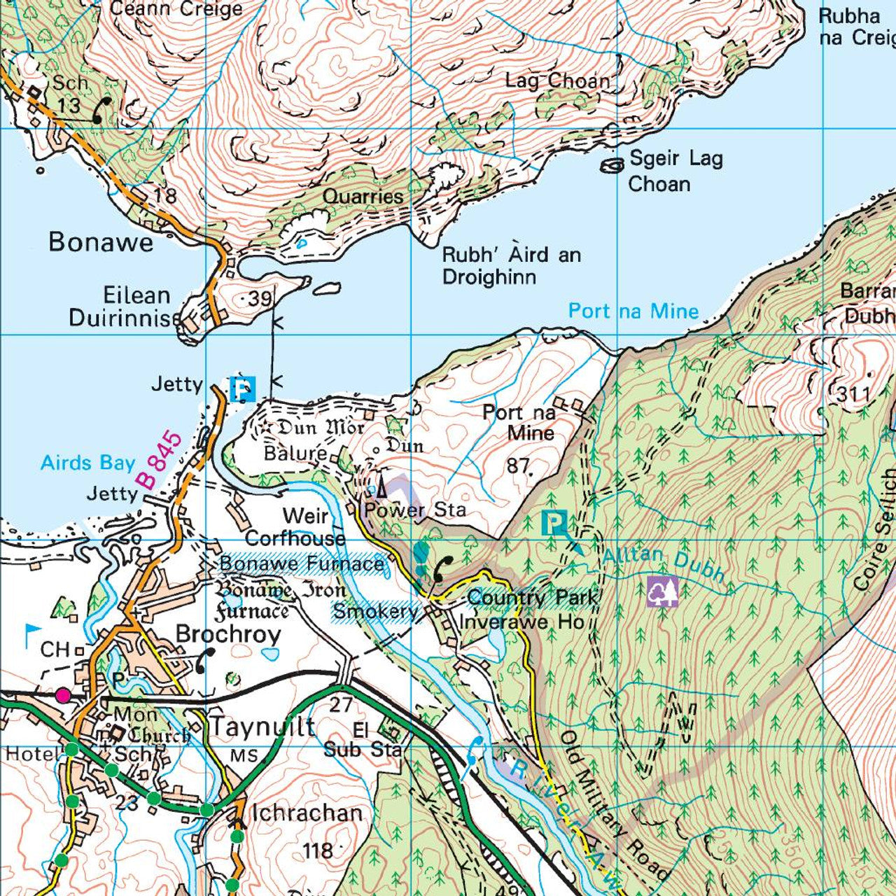 Map of Glen Orchy & Loch Etive 50