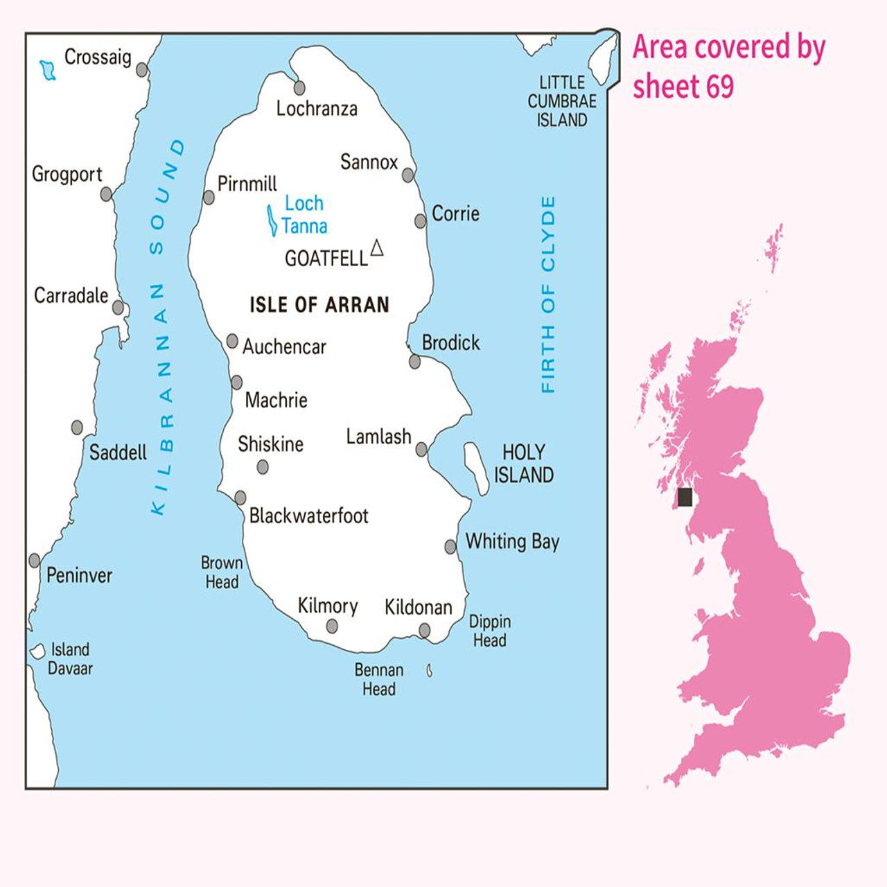 Map of Isle of Arran 69