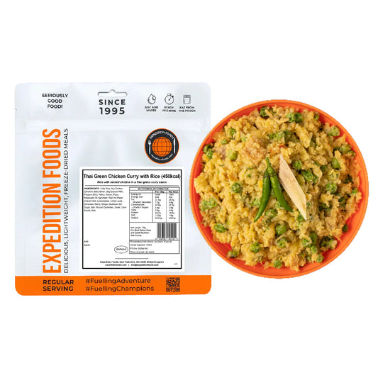 Expedition Foods Thai Green Chicken Curry with Rice