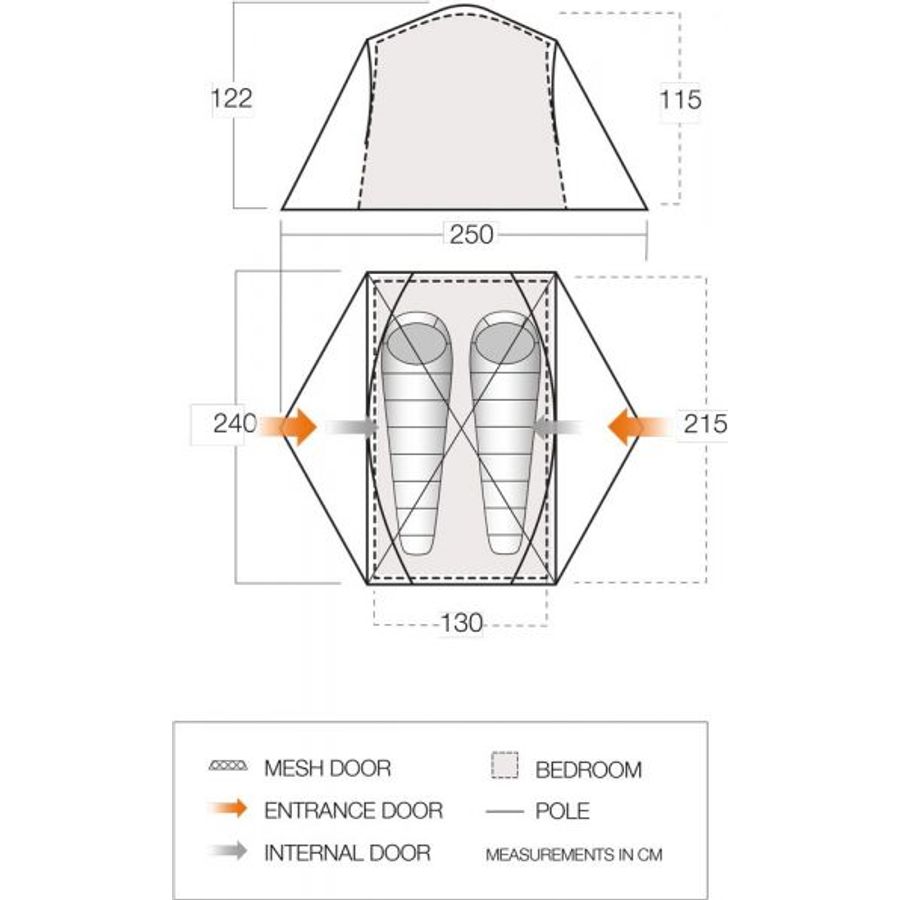 Vango Tryfan 200 - 2 Person Tent